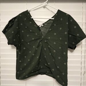 Madewell green top